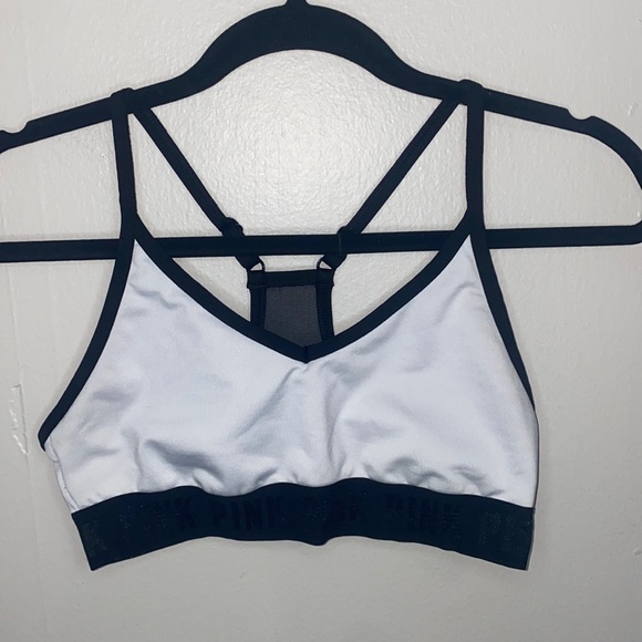 🐆PINK Black and white sports bra! - Picture 2 of 6
